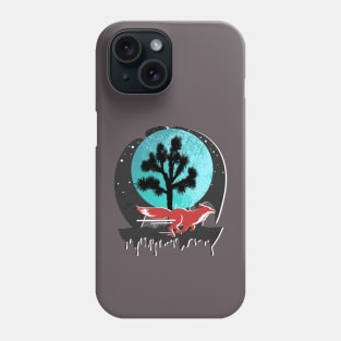 A Fox in the Desert Under a Full Moon Phone Case