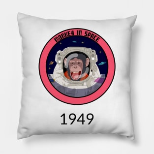 monkey in space Pillow