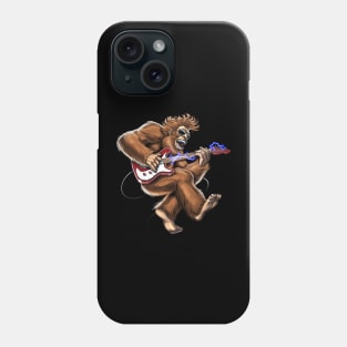 Bigfoot Guitarist Phone Case