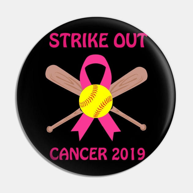 Baseball Strike Out Cancer Pink Ribbon Softball Shirt, hoodie