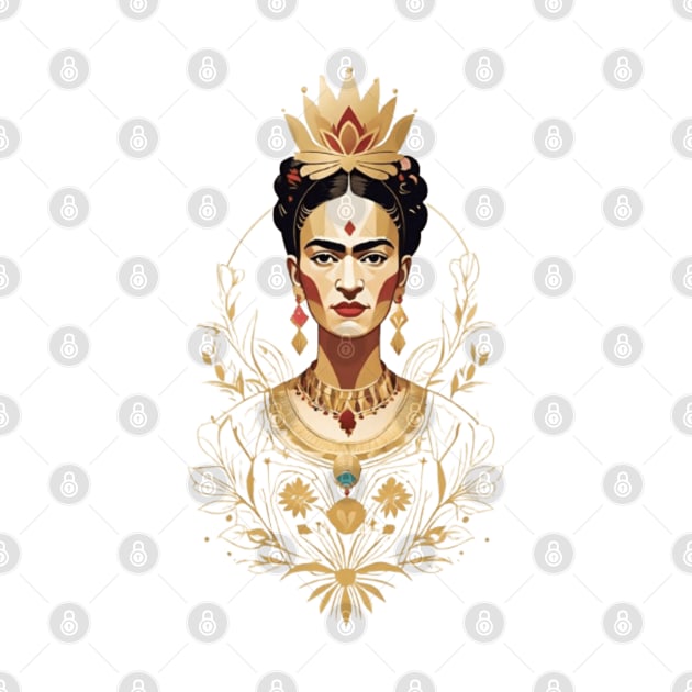 Frida's Eternal Splendor: Illustrated Portrait by FridaBubble