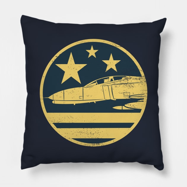 F-4 Phantom II (distressed) Pillow by TCP