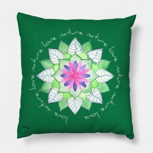 Love Nature Mandala Pillow