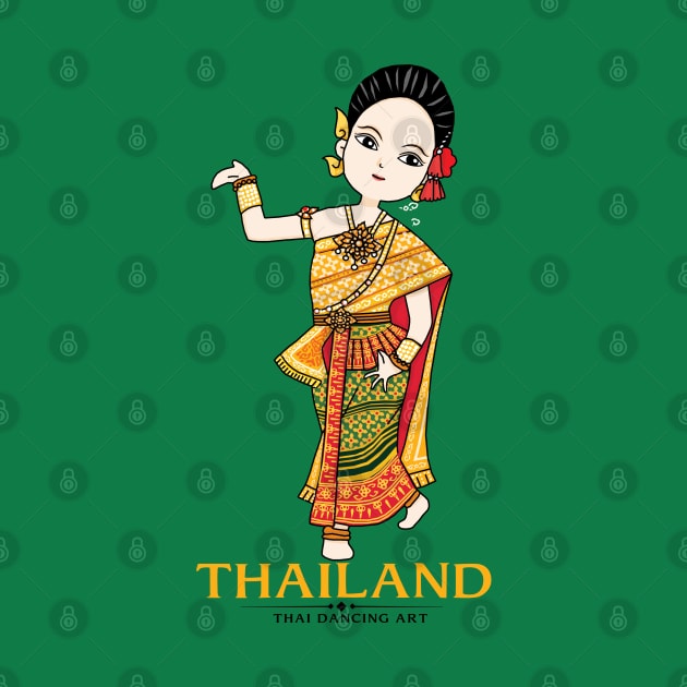 Thai Dancing Art by KewaleeTee