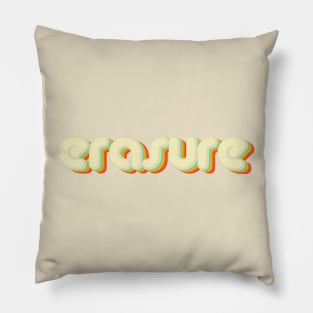 vintage color erasure Pillow