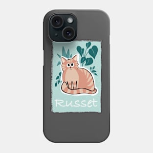 Russet the chonky orange cat Phone Case