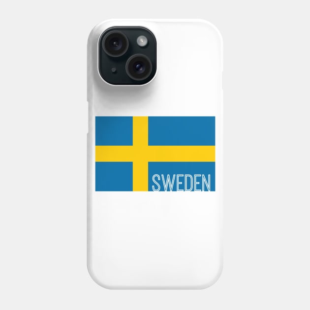 Swedish Flag Phone Case by Kristen S White