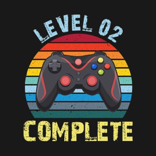 Level 02 Complete Celebrate 2nd Wedding Anniversary T-Shirt