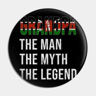 Grand Father Kenyan Grandpa The Man The Myth The Legend - Gift for Kenyan Dad With Roots From  Kenya Pin