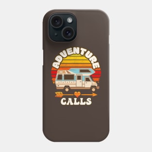 Funny Camping Adventure Calls Retro Camper Phone Case