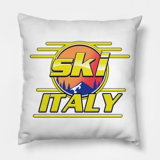 ski Italy 80s logo Pillow