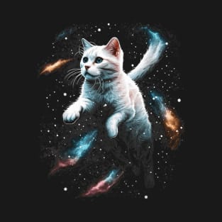 The Meow-tains of Mars: A Feline's Interstellar Odyssey T-Shirt