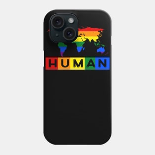 Human LGBT Gay Lesbian Pride Month Phone Case