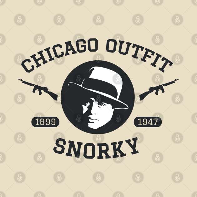 Al Capone 'Snorky' Portrait Logo - Chicago Outfit by Boogosh