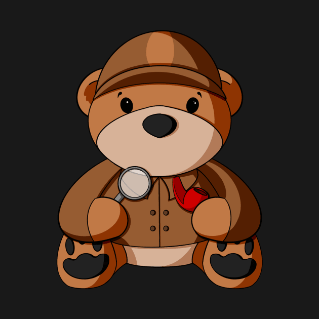 Detective Teddy Bear by Alisha Ober Designs