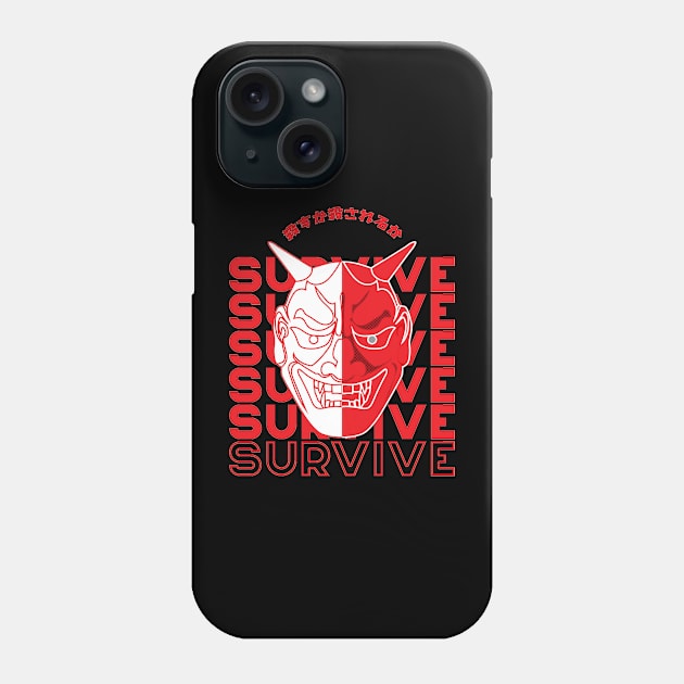 Tengu Survives Phone Case by seanartzy