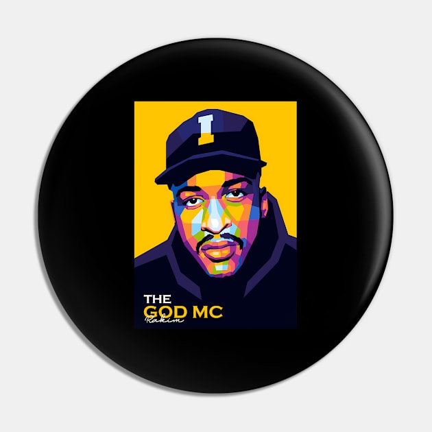 The God Mc Rakim Pin by keng-dela