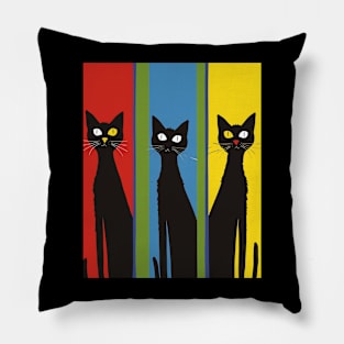 Mid Century Modern CAT Pop Culture Pillow