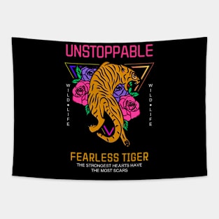 Unstoppable Tiger Tigers Fearless Tapestry