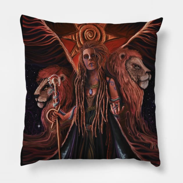 Inanna Ishtar x Zion Pillow by visionarysea