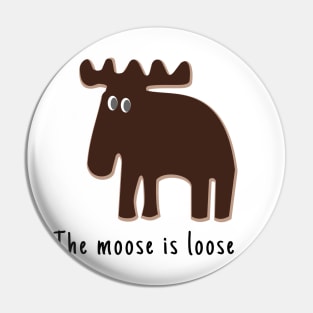 Brown Moose Pin