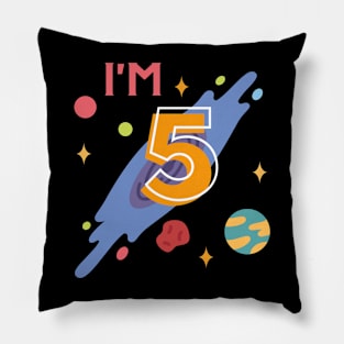 i'm 5 - 5th birthday T-shirt Pillow