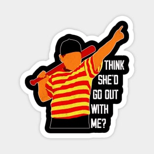 Benny 'the Jet' Rodriguez The Sandlot Baseball Hero Tee Magnet