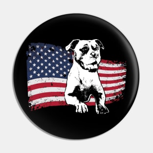 American Bulldog funny gift Shirt Pin