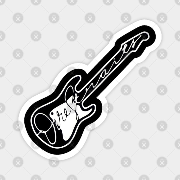 guitar logo Magnet by agungibee