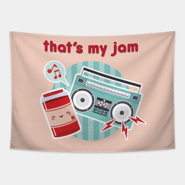 That's My Jam Tapestry by gabdoesdesign