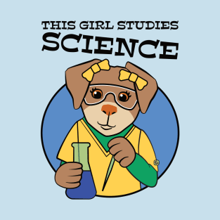 This Girl Studies Science T-Shirt