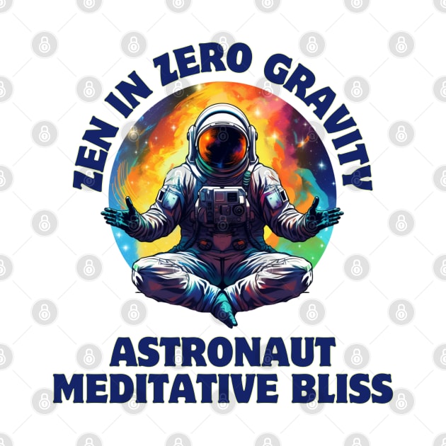 Zen in Zero Gravity: Astronaut Meditative Bliss Astronaut Meditating by OscarVanHendrix