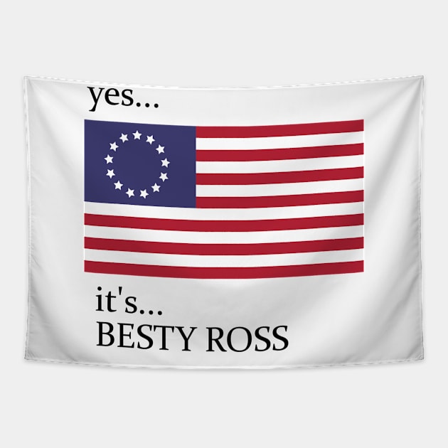 betsy ross FLAG USA american flag 1976 80s T-Shirt Tapestry by Azadinstore