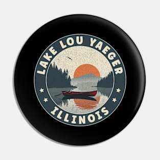 Lake Lou Yaeger Illinois Sunset Pin
