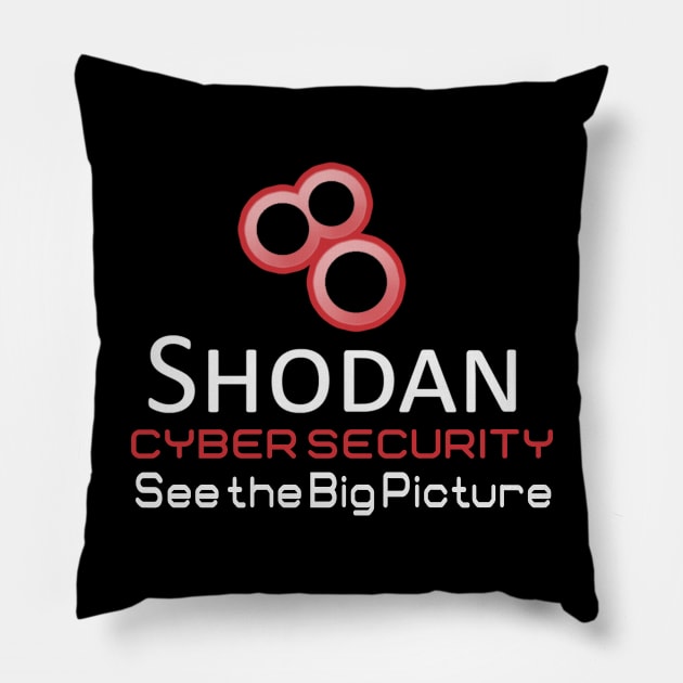 Cyber Security - Shodan - See the Big Picture Pillow by Cyber Club Tees
