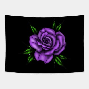 New School Purple Rose Tapestry