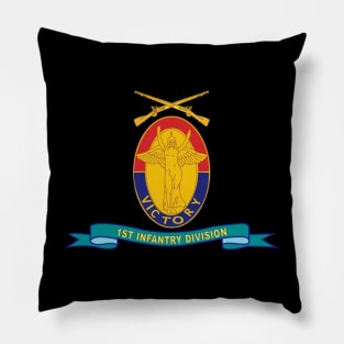 1st Infantry Division - w Br - Ribbon Pillow