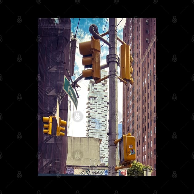 Street Signs Traffic Lights Manhattan NYC by eleonoraingrid