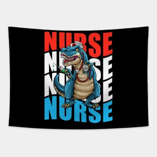 Nurse RN T-Rex Tapestry