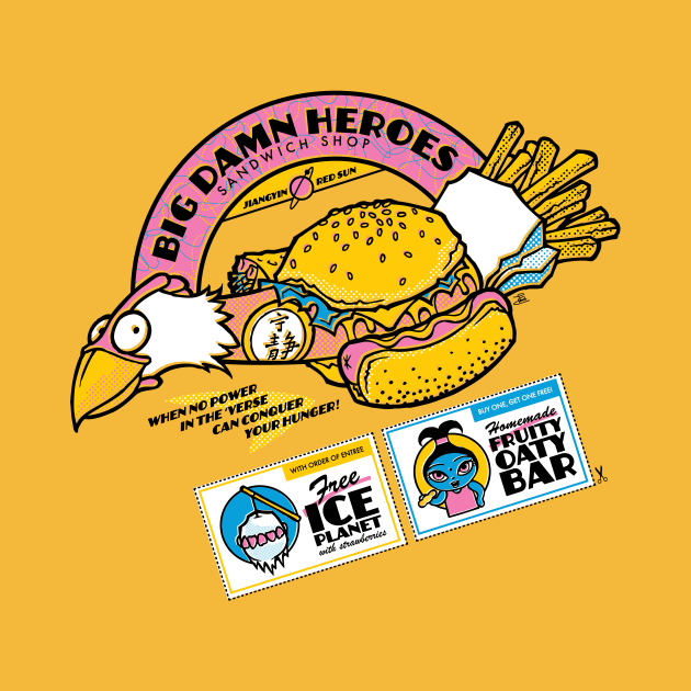 Big Damn Heroes Sandwich Shop by ShokXoneStudios