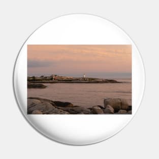 Peggy's Cove lighthouse at sunset Pin