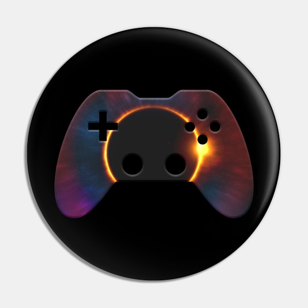 Sun Moon Eclipse Gaming Gamer Abstract - Gamepad Controller - Video Game Lover - Graphic Background Pin by MaystarUniverse