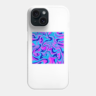 Blue and pink marble design Phone Case