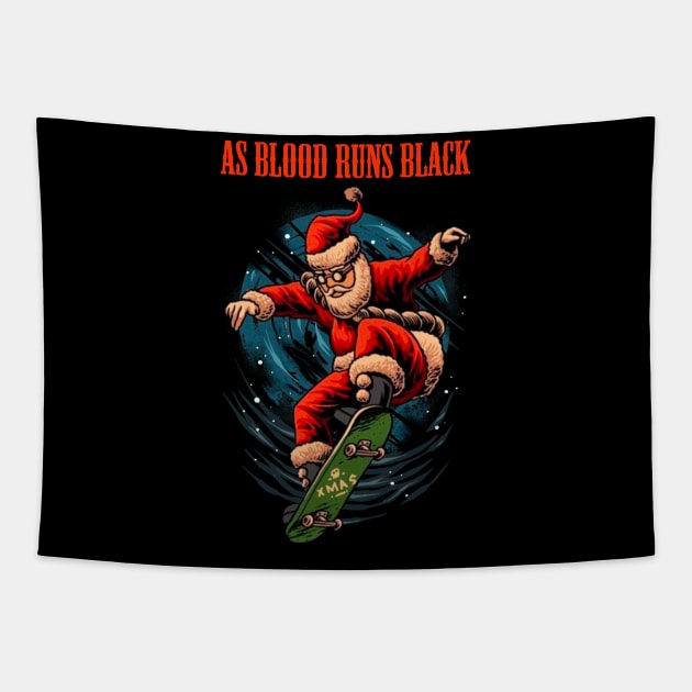 AS BLOOD RUNS BLACK BAND XMAS Tapestry by a.rialrizal