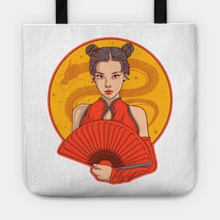 Chinese girl Tote