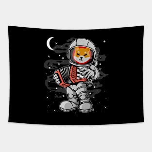 Astronaut Accordion Shiba Inu Coin To The Moon Shib Army Crypto Token Cryptocurrency Blockchain Wallet Birthday Gift For Men Women Kids Tapestry