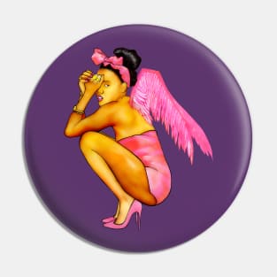 Shy Angel Pin