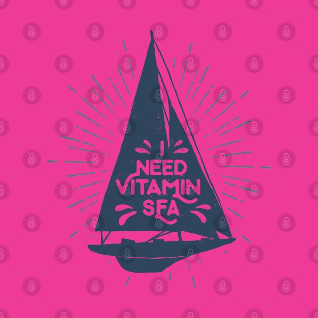 Nautical lettering:need vitamin sea by GreekTavern