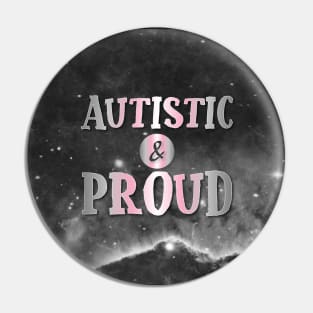 Autistic and Proud: Demigirl Pin
