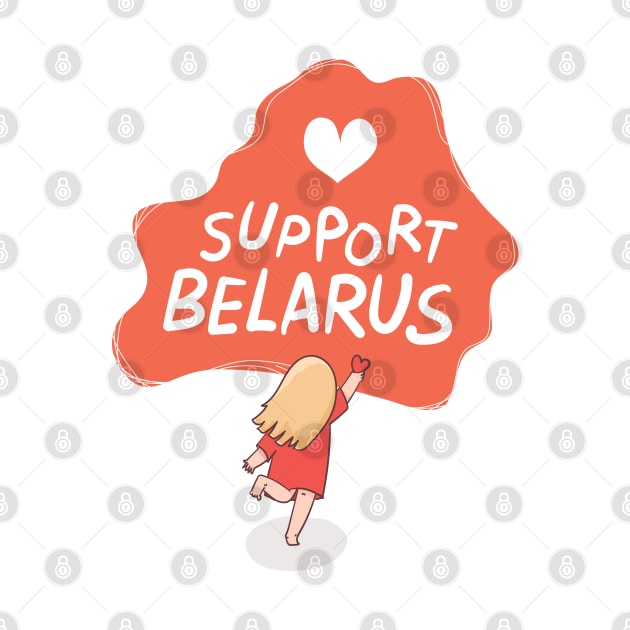 Support Belarus / White by Animatarka